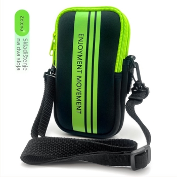 Unisex torbica za nadlakticu s križnim remenom – scuba materijal, vodootporna, prozračna, ultralegka