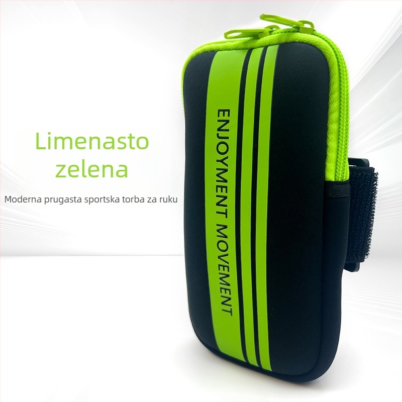 Unisex torbica za nadlakticu s križnim remenom – scuba materijal, vodootporna, prozračna, ultralegka