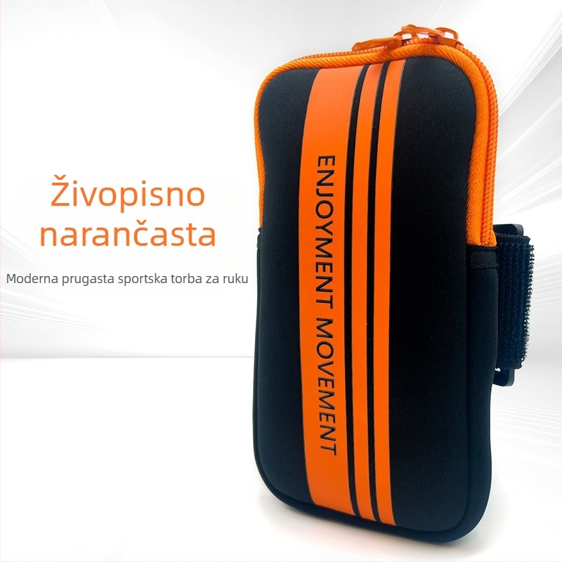 Unisex torbica za nadlakticu s križnim remenom – scuba materijal, vodootporna, prozračna, ultralegka