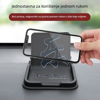 Držač za mobitel u automobilu – univerzalni, gravitacijski držač, kompatibilan s instrument pločom, bez punjenja, Bosivpwssy