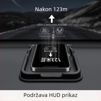 Držač za mobitel u automobilu – univerzalni, gravitacijski držač, kompatibilan s instrument pločom, bez punjenja, Bosivpwssy