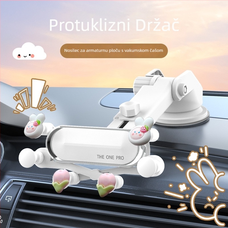 Držač za telefon u automobilu s usisnom bazom za ploču instrumenta — univerzalna kompatibilnost, 3C certifikat (2023010901591525)