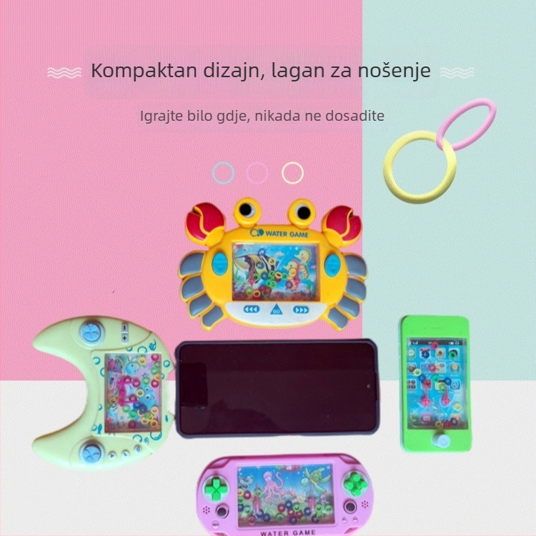 Vodeni stroj za bacanje prstena – edukativna interaktivna igračka za djecu 4–6 godina