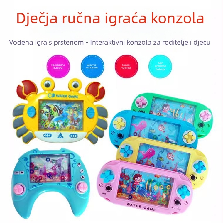 Vodeni stroj za bacanje prstena – edukativna interaktivna igračka za djecu 4–6 godina