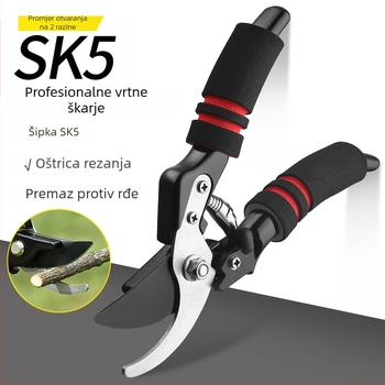 Senbo SK5 Škare za vrtne podrezivanje debelih grana i branje plodova – nehrđajući čelik