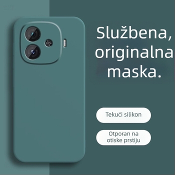 Zaštitna maska od tekućeg silikona s plišanom unutarnjom presvlakom za IQOO Z9 Turbo, Z9x, Z8 i Z7i