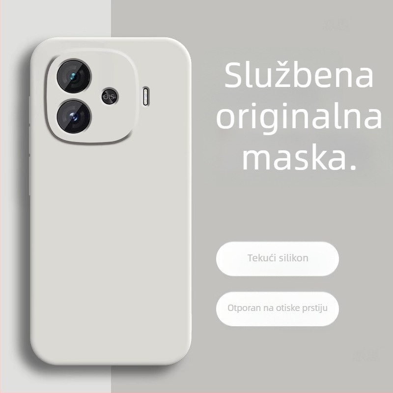 Zaštitna maska od tekućeg silikona s plišanom unutarnjom presvlakom za IQOO Z9 Turbo, Z9x, Z8 i Z7i