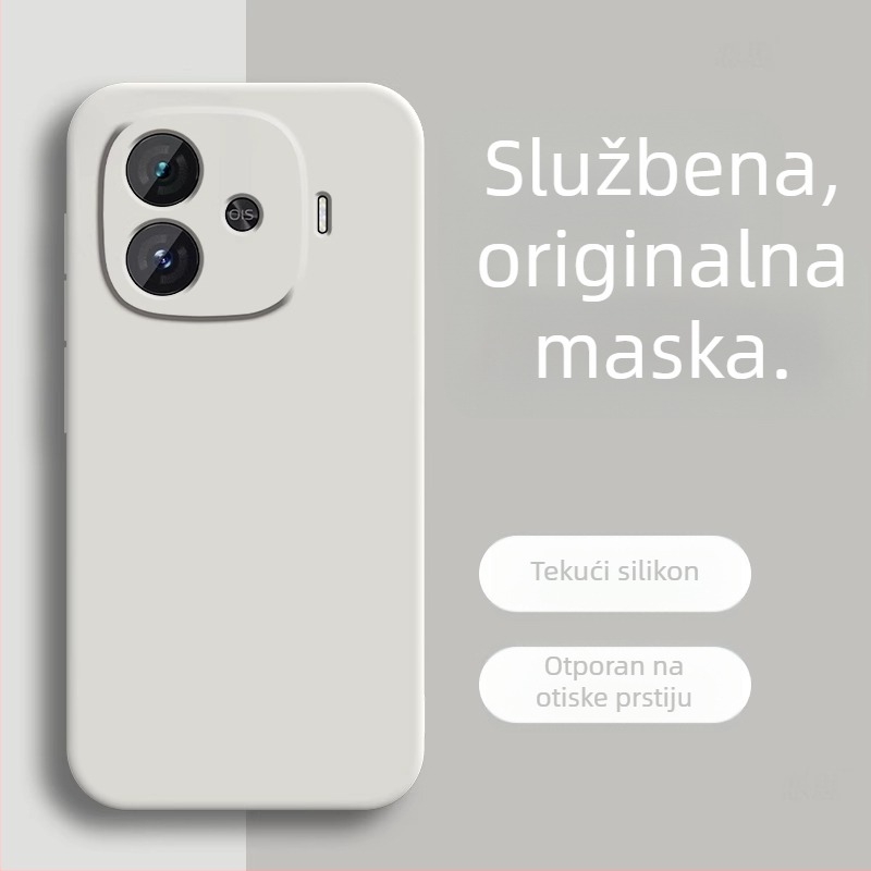 Zaštitna maska od tekućeg silikona s plišanom unutarnjom presvlakom za IQOO Z9 Turbo, Z9x, Z8 i Z7i