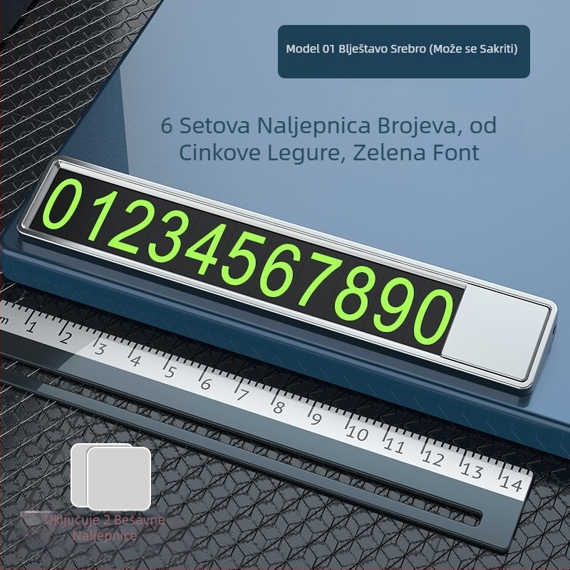 Metalna pločica za privremeno parkiranje automobila s ispisom logotipa, prilagodljivi ukrasni dar, privatna oznaka dostupna