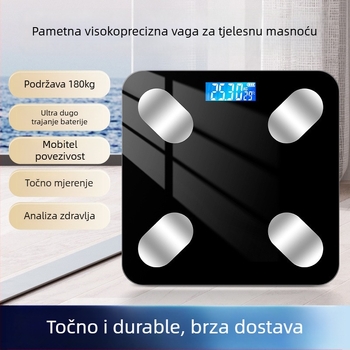 Bluetooth pametna vaga za tjelesnu masnoću s aplikacijom, Type-C punjenje, kućna upotreba