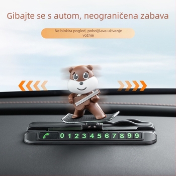 Znak za parkiranje automobila – dekorativni PVC panel za unutrašnjost auta, prilagodljiv s tiskanim logotipom, model Parking sign, Bass marka
