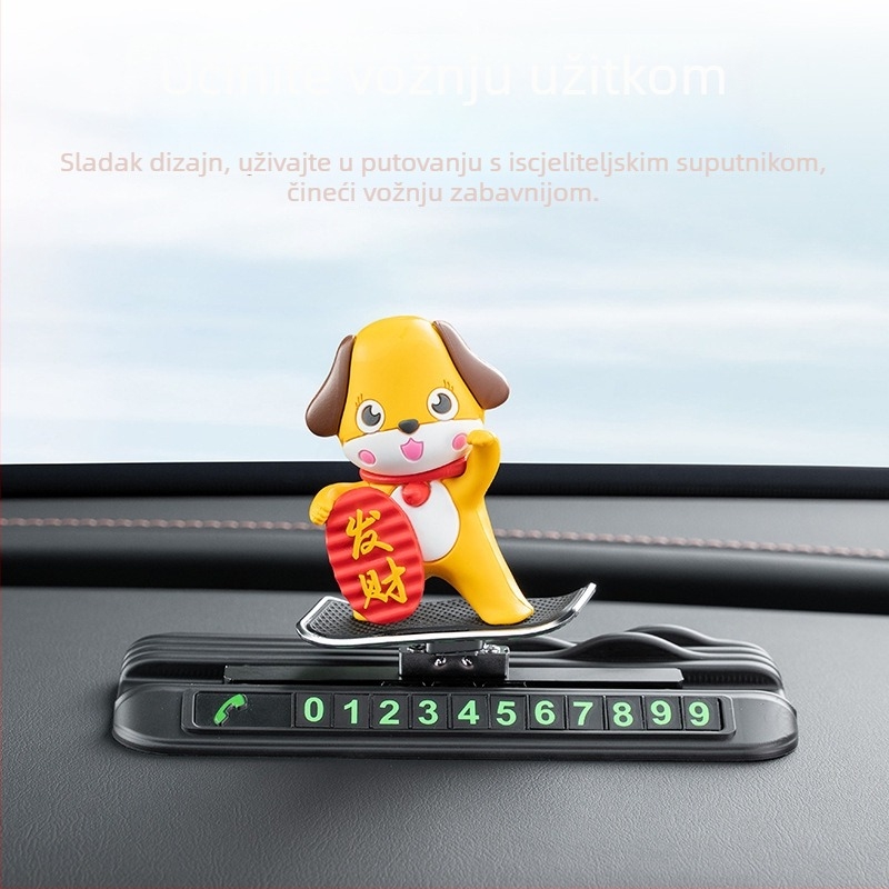 Znak za parkiranje automobila – dekorativni PVC panel za unutrašnjost auta, prilagodljiv s tiskanim logotipom, model Parking sign, Bass marka