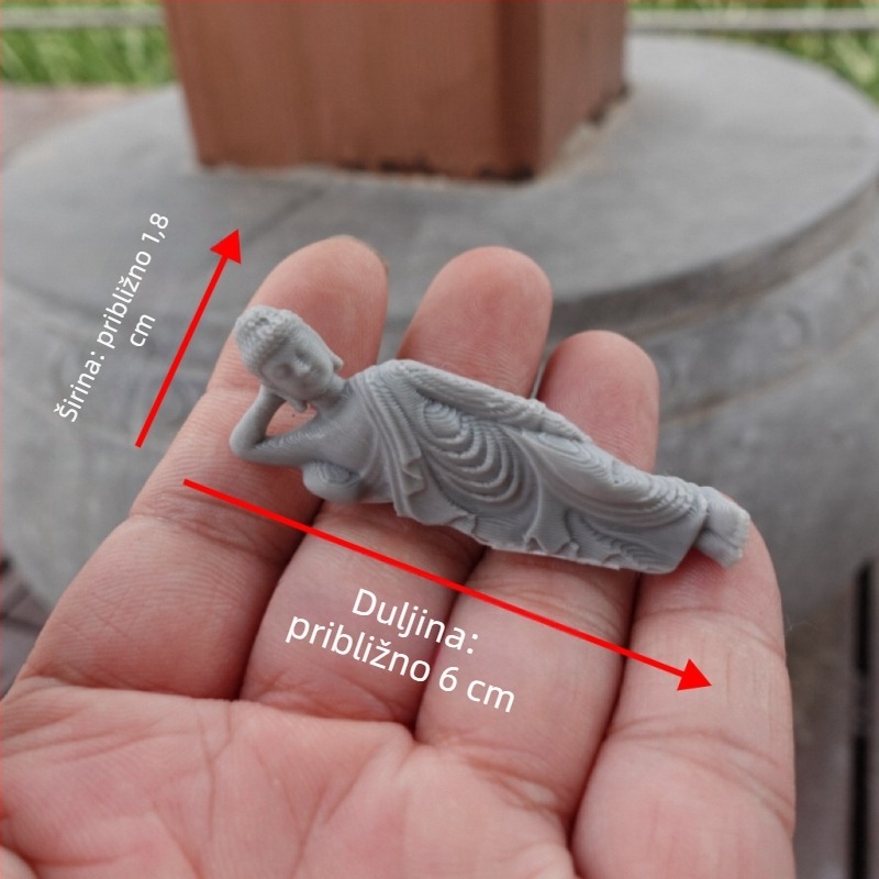 Zen Bonsai Mini Kamena Pagoda za Terarij — Kamen Koji Apsorbira Vodu, Ukras od Smole, Kineski Stil