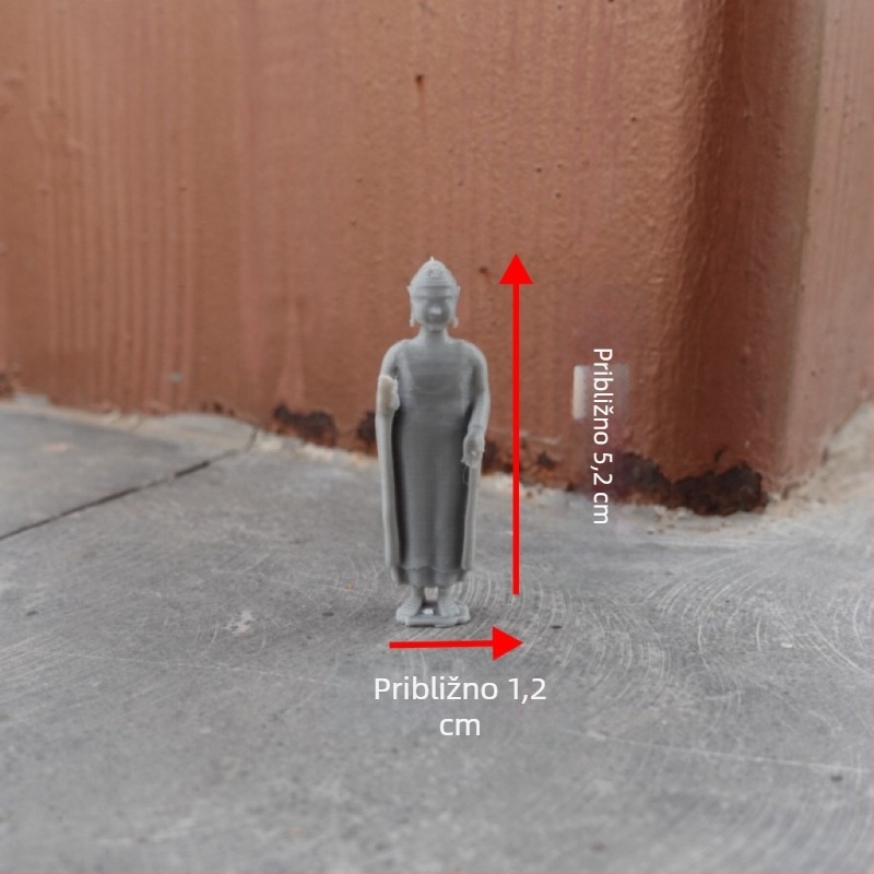 Zen Bonsai Mini Kamena Pagoda za Terarij — Kamen Koji Apsorbira Vodu, Ukras od Smole, Kineski Stil