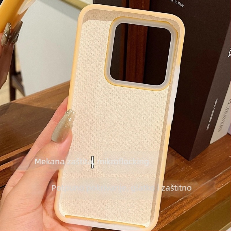 Kućište od tekućeg silikona s gel efektom za Xiaomi 17 Pro i Xiaomi 14 Ultra, ugodan dodir, potpuno prekrivanje