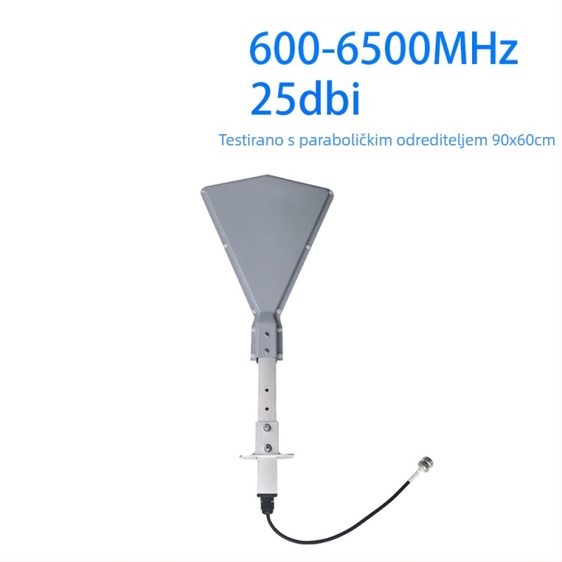 SignalPlus parabolični feed za antenu za 4G/5G LTE, različiti dobitci, raspon frekvencija, 50 Ω impedancija