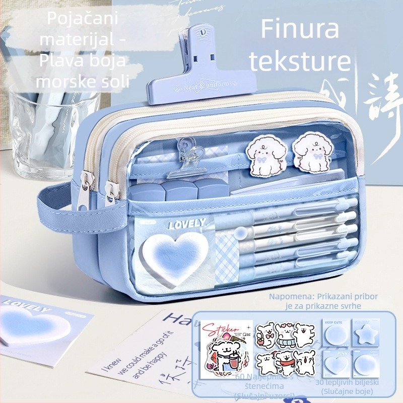 Pernica od platna, prozirna, Insta stil, školski pribor