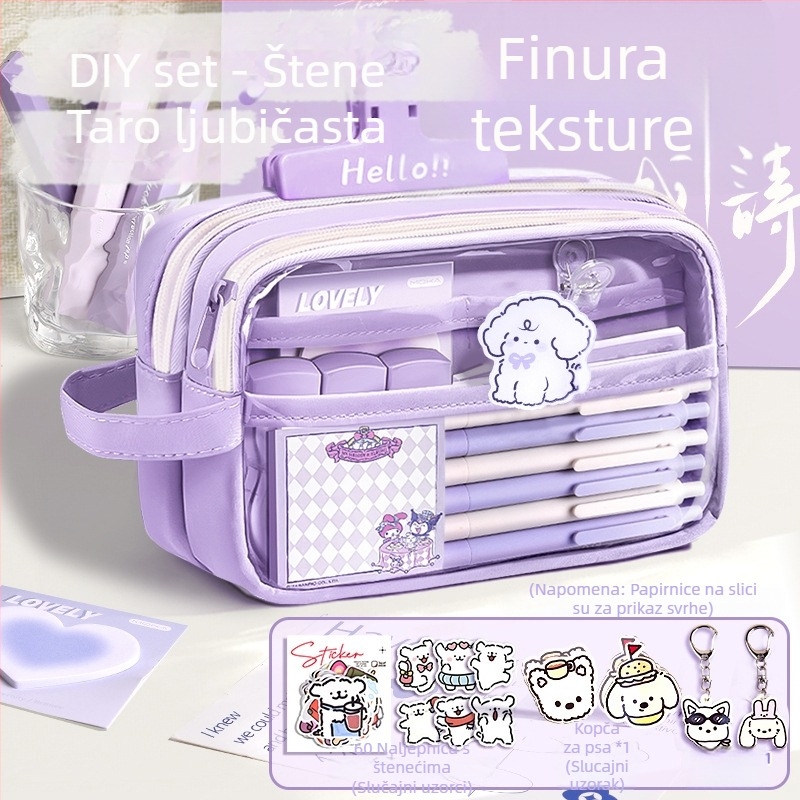 Pernica od platna, prozirna, Insta stil, školski pribor