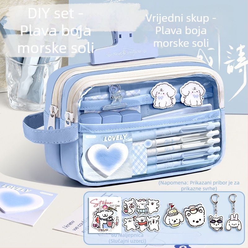 Pernica od platna, prozirna, Insta stil, školski pribor