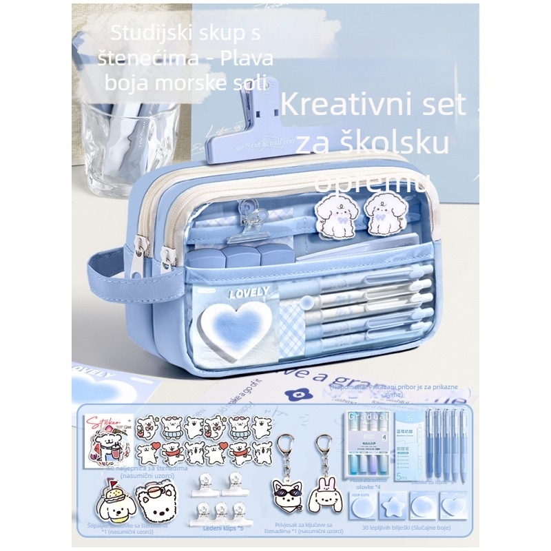 Pernica od platna, prozirna, Insta stil, školski pribor