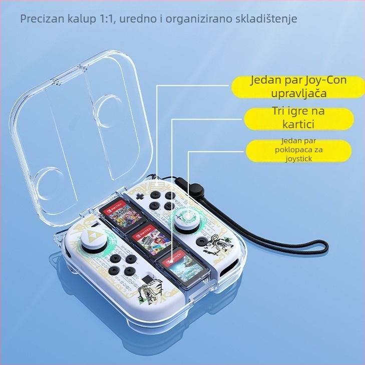Joy-Con zaštitna futrola za Nintendo Switch – PC materijal, ubrizgano kućište, 75 g, kompatibilno s Joy-Conom