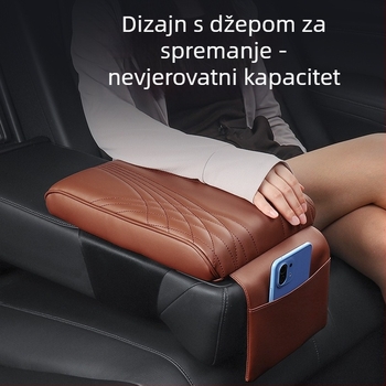 Jastučić za naslon za ruku automobila za univerzalnu središnju konzolu, koža, Evans branda, porijeklo Guangdong