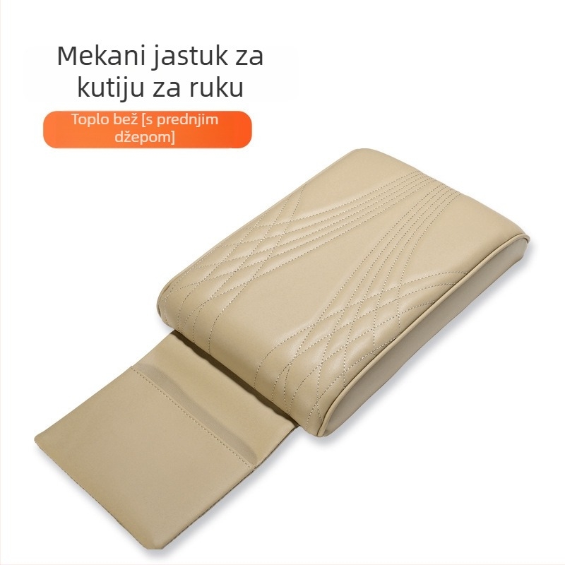 Jastučić za naslon za ruku automobila za univerzalnu središnju konzolu, koža, Evans branda, porijeklo Guangdong
