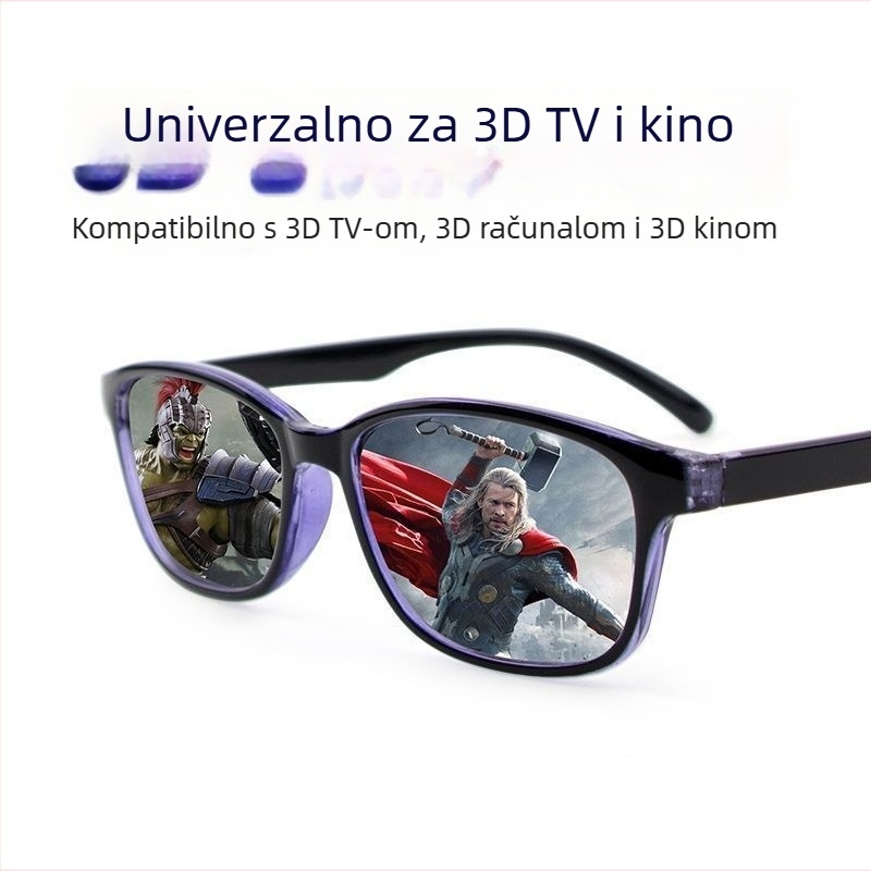 Kino 3D naočale IMAX polarizirane za odrasle i djecu, polarizirane 3D naočale za miopiju
