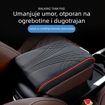 Kožni jastučić naslona za ruku s džepom za telefon i držačem za čašu, Sail family, univerzalna kompatibilnost
