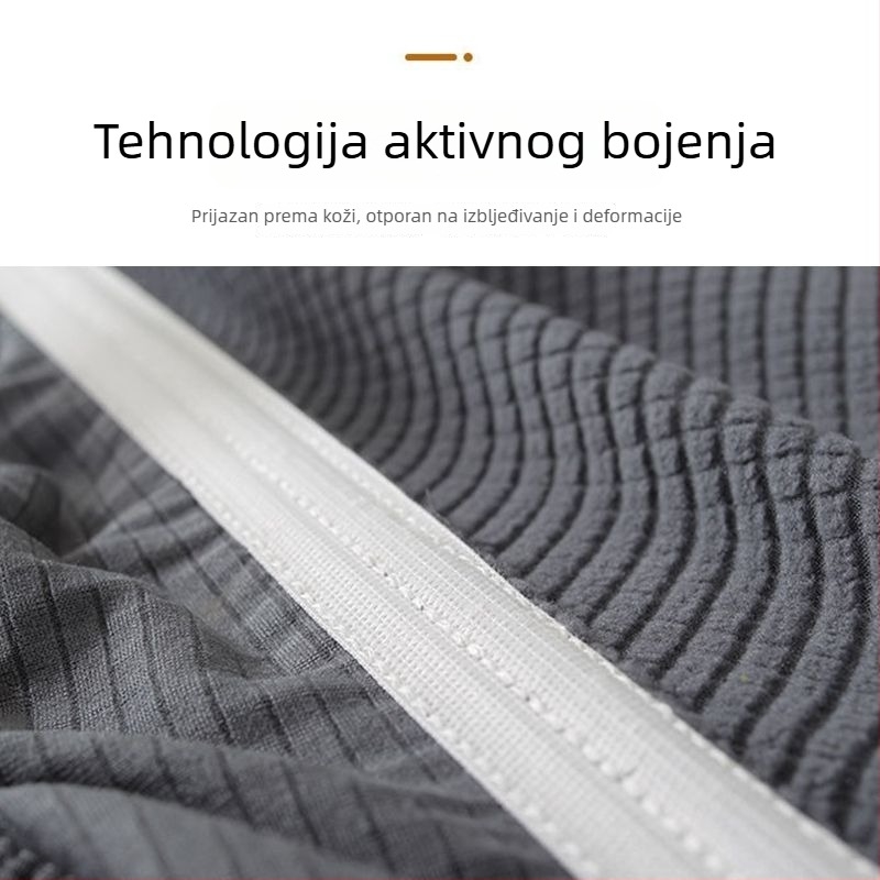 Povećana navlaka za uredsku stolicu s elastičnim naslonom i naslonima, pravokutna, od flanel materijala, protuklizna, otporna na habanje, protiv prašine