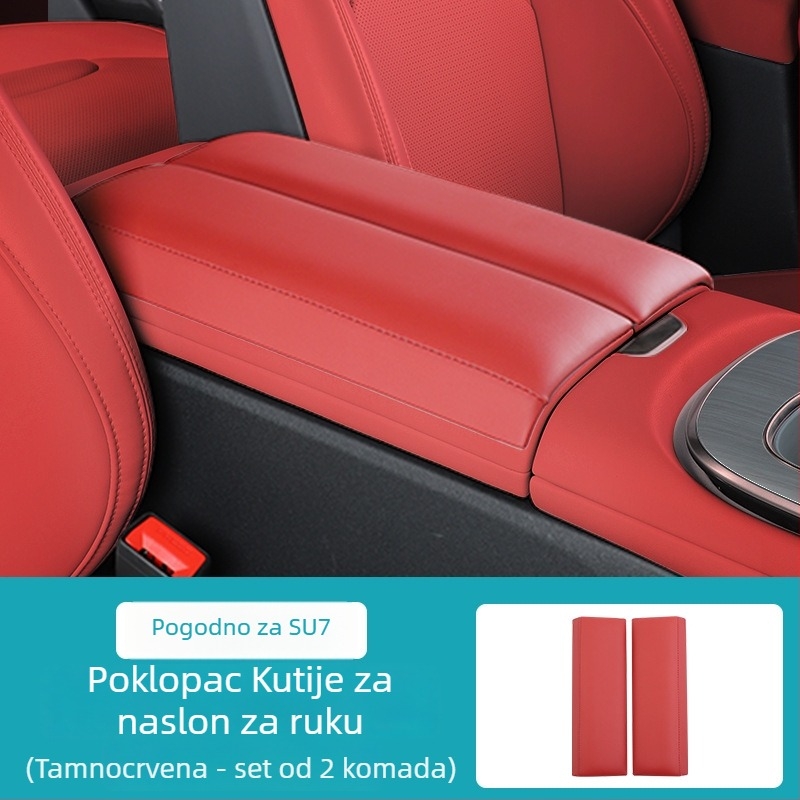 Unutarnje naljepnice za automobil – umjetna koža, Jia yi tian; kompatibilno s Xiaomi SU7, podizač za središnju konzolu i zaštitni poklopac središnjeg pločastog panela (Brand: Jia yi tian; Materijal: umjetna koža; Model: 000; Kompatibilni model: Xiaomi SU7)