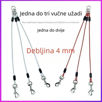 Višestruki povodac za manje pse i štence, sprječava zaplitanje, dvostruki kraje za dva do tri pse