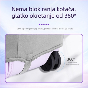 Debeli zaštitni omotač za prtljagu za putovanje, elastični zaštitni pokrov protiv prašine za kovčeg na kotačima, sportski stil