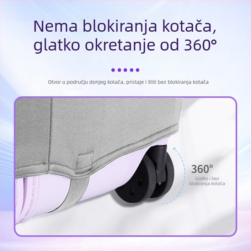 Debeli zaštitni omotač za prtljagu za putovanje, elastični zaštitni pokrov protiv prašine za kovčeg na kotačima, sportski stil