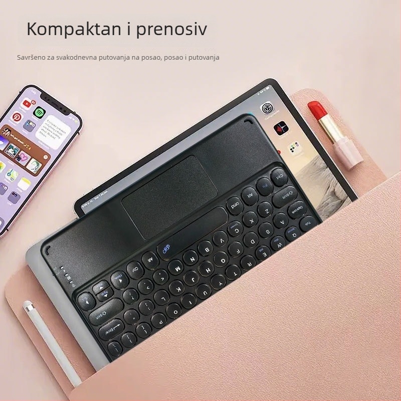 Bluetooth tipkovnica za tablet 9,7–11 inča, tiha, bežična, ergonomska