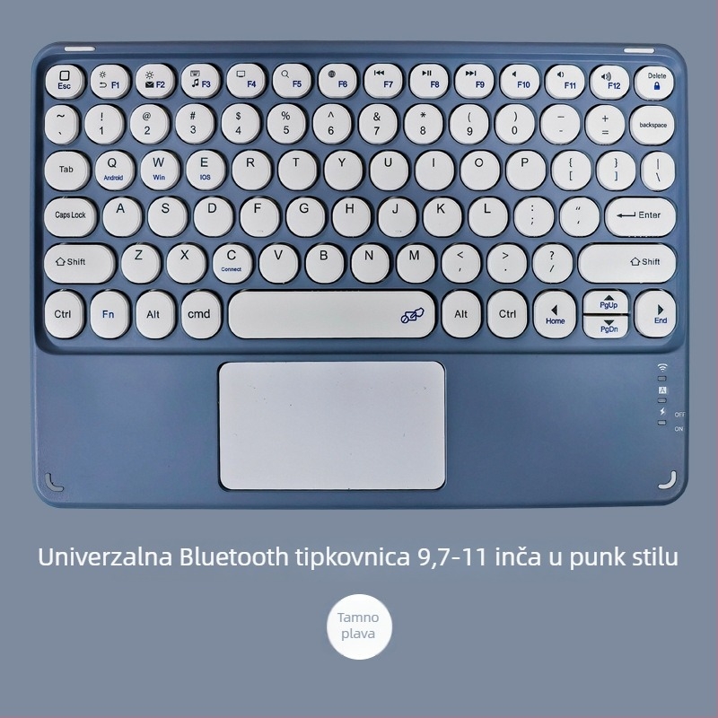 Bluetooth tipkovnica za tablet 9,7–11 inča, tiha, bežična, ergonomska