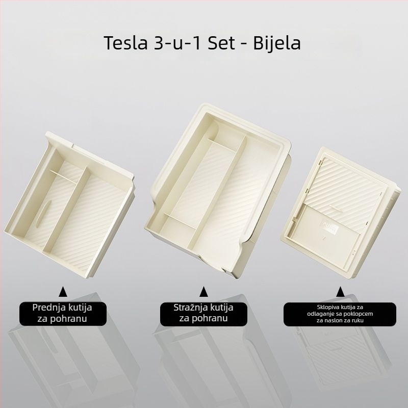 Plastični poklopac srednje konzole za Tesla Model Y i Model 3; poklopac pretinca za naslon za ruku; privatno skladište