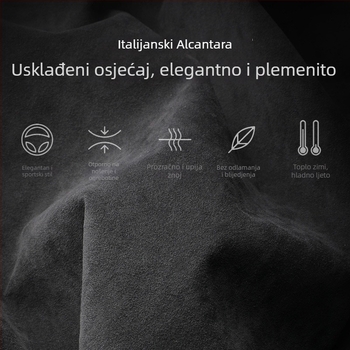 SNBLO Navlaka za kutiju naslona za Xiaopeng G6, Alcantara velur, središnji jastučić