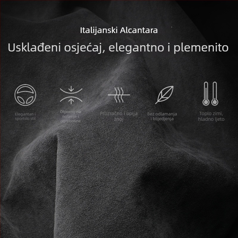 SNBLO Navlaka za kutiju naslona za Xiaopeng G6, Alcantara velur, središnji jastučić