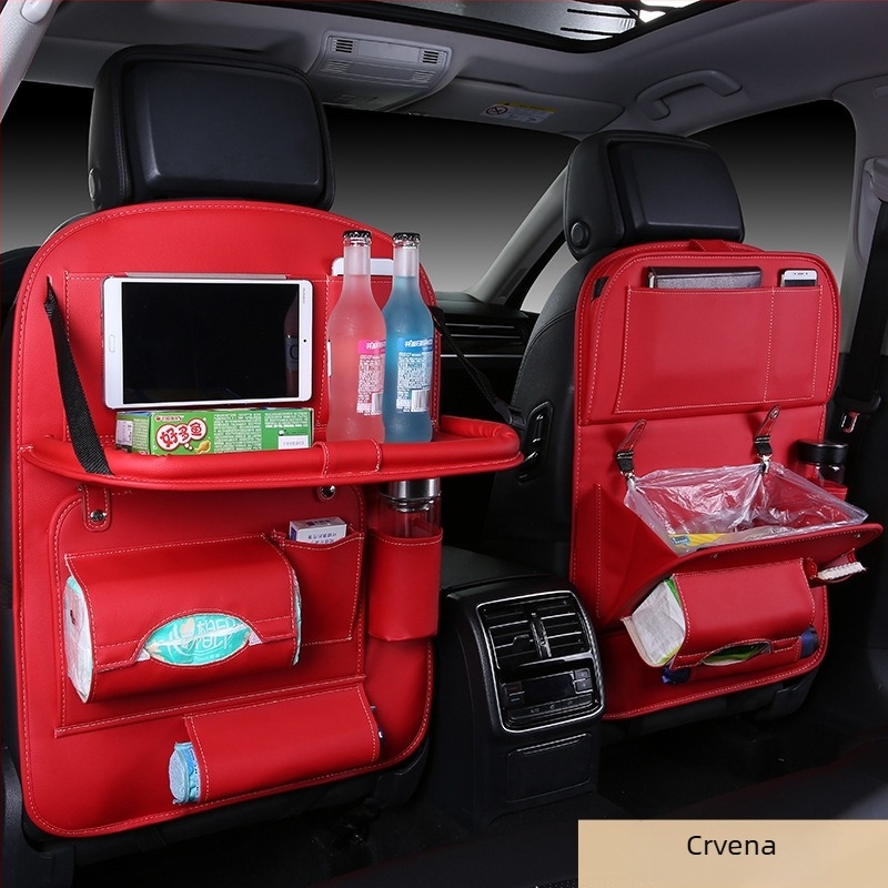 Kožni organizator za stražnji dio automobila - vodootporan, otporan na ogrebotine, viseći dizajn, prilagodljiv s logom