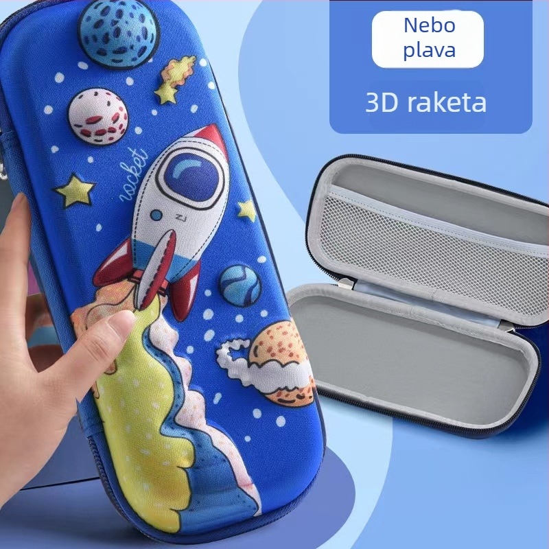Pernica za osnovnu školu – 3D karikaturni dizajn, unisex, poliester, prozračan, vodootporan