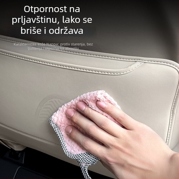 Kožni zaštitnik stražnje strane sjedišta automobila, protiv ogrebotina; kompatibilan s Alphard i Vellfire 40 serijom.
