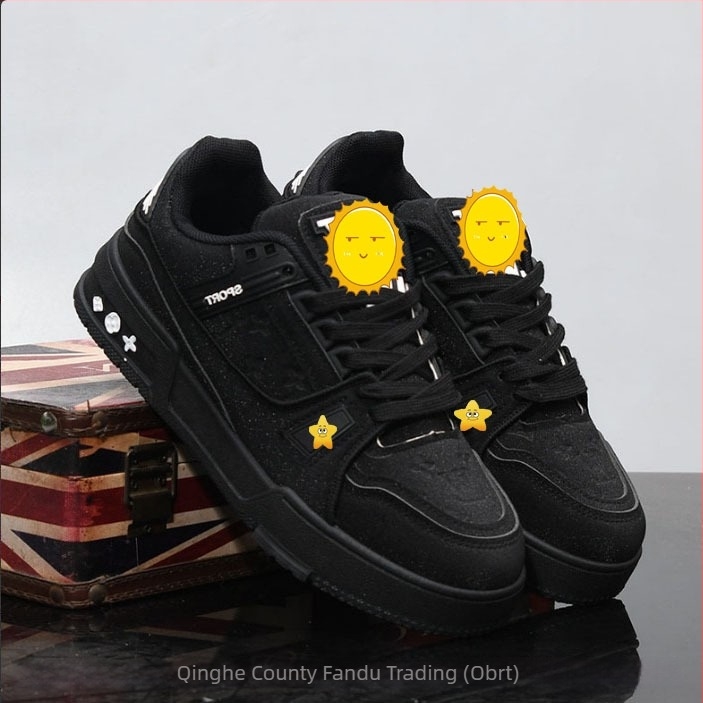 Platnene tenisice na platformu s broderijom, unisex, casual stil, S91 debela potplat