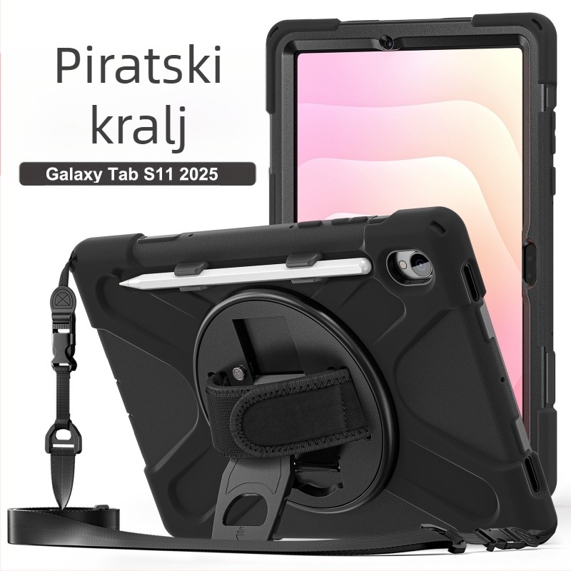 Kućište za tablet Samsung Tab S11 X730 sa naramenicom i postoljem, otporno na udarce i pad, PC + silica gel