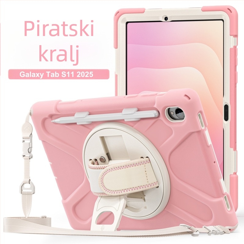 Kućište za tablet Samsung Tab S11 X730 sa naramenicom i postoljem, otporno na udarce i pad, PC + silica gel