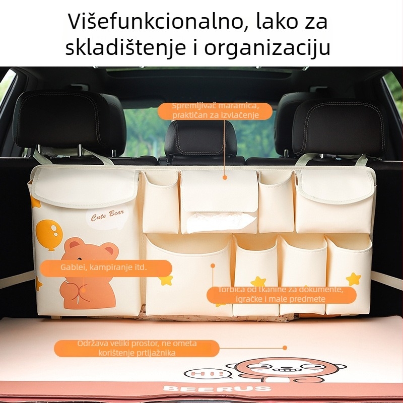 Torba za skladištenje prtljažnika, kožna, vodootporna, za vješanje, višenamjenska, univerzalna kompatibilnost