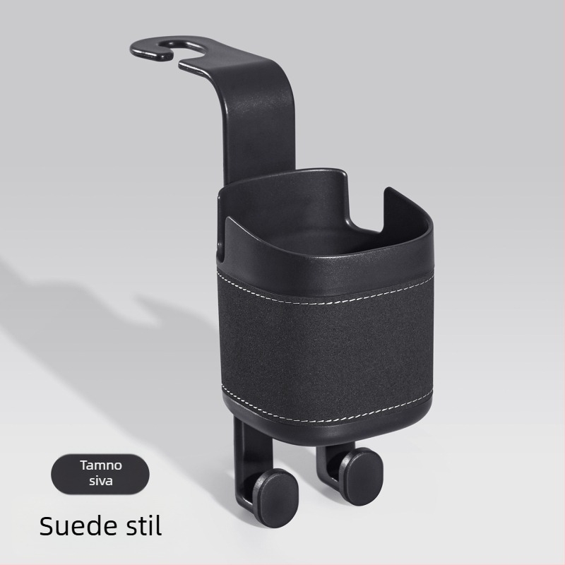 Organizator stražnjeg sjedala s držačem za čašu, držačem za telefon i džepom za pohranu s kukom — Materijal: ABS+koža; Upotreba: stražnje sjedalo; Funkcija: multifunkcionalno pohranjivanje; Tip pohrane: torba s kukom; Tisak loga: dostupan