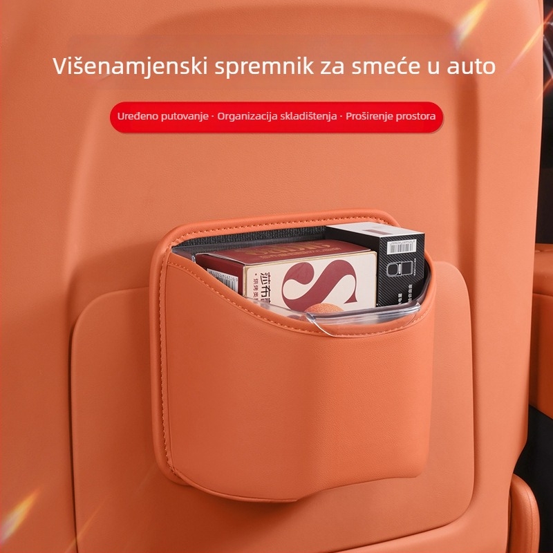 Nuoyue Auto Sjedalo Spremnik za Pohranu – vodootporna koža Nappa + ABS, univerzalno, za sjedalo