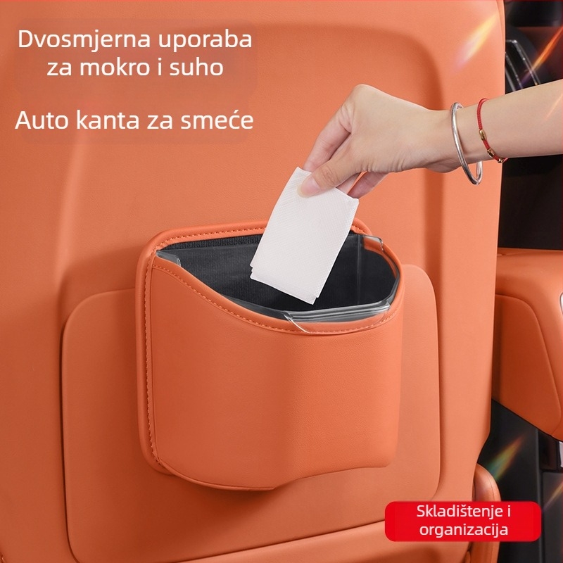 Nuoyue Auto Sjedalo Spremnik za Pohranu – vodootporna koža Nappa + ABS, univerzalno, za sjedalo