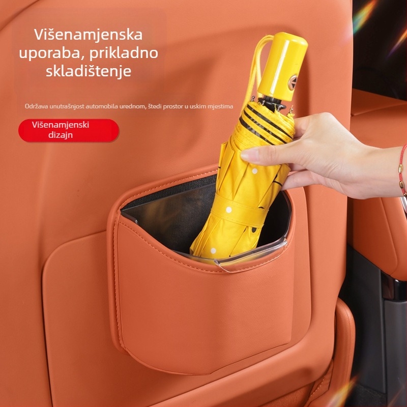 Nuoyue Auto Sjedalo Spremnik za Pohranu – vodootporna koža Nappa + ABS, univerzalno, za sjedalo
